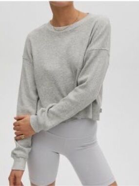 Aritzia TNA Alamo Waffle Knit Long Sleeve